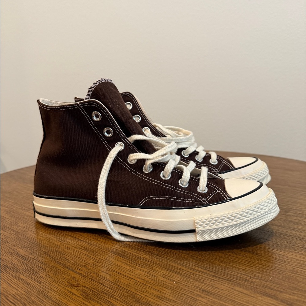 Converse Brown and White High-Tops
